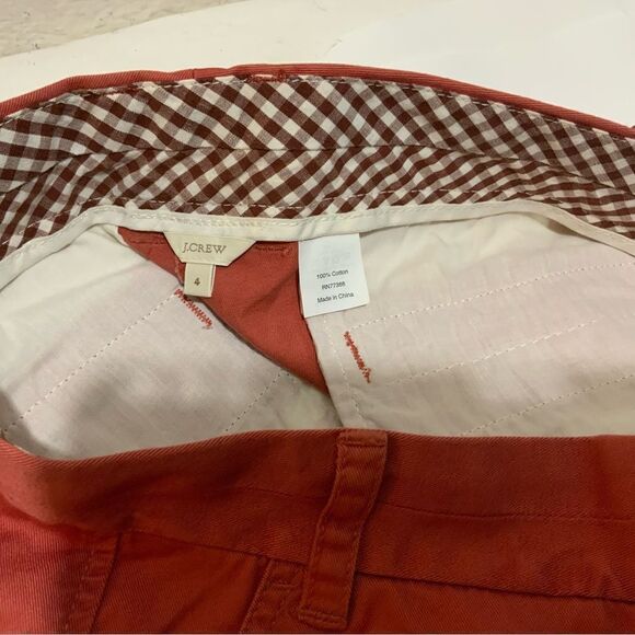 J.Crew Retail - Minnow Chino Shorts, Khaki Red, Women's, Critter Shorts, Size 4 - Picture 5 of 6